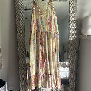 Black Tape multicolored Tiered Maxi dress